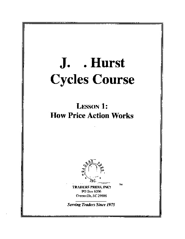 Jm Hurst Cycles Trading And Training Course Pdf
